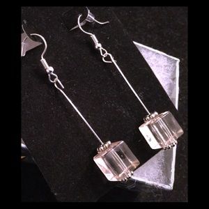 Silver Plated Ice Earrings